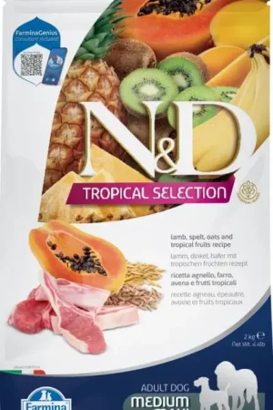 Actieprijs N&D Dog Tropical Selection Lamb Adult Med/Maxi 2 kg
